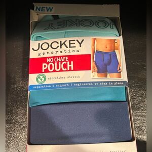 Jockey Generation Mens No Chafe Underwear 3pk Blue Small Stretch New boxer brief